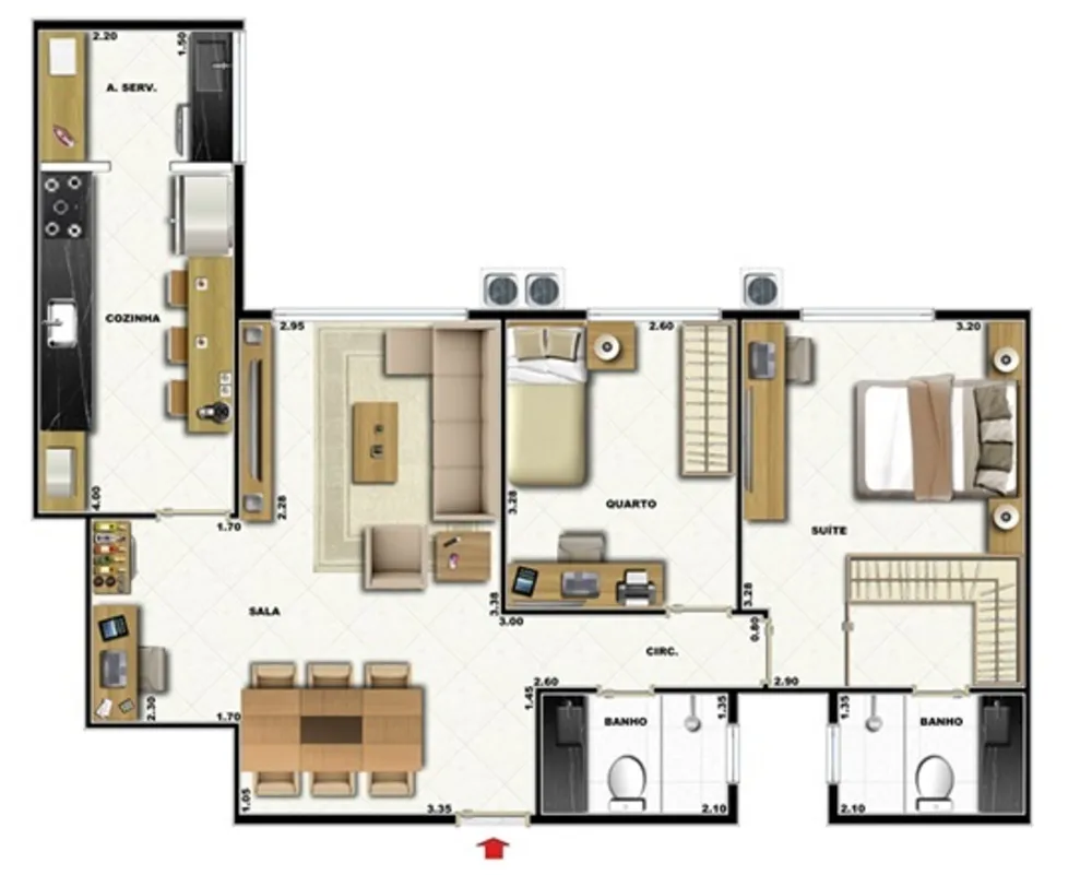 Cobertura, 3 quartos, 142 m² - Foto 18