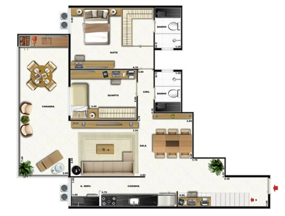 Cobertura, 3 quartos, 142 m² - Foto 29