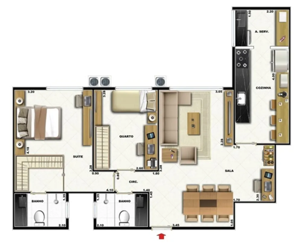 Cobertura, 3 quartos, 142 m² - Foto 17