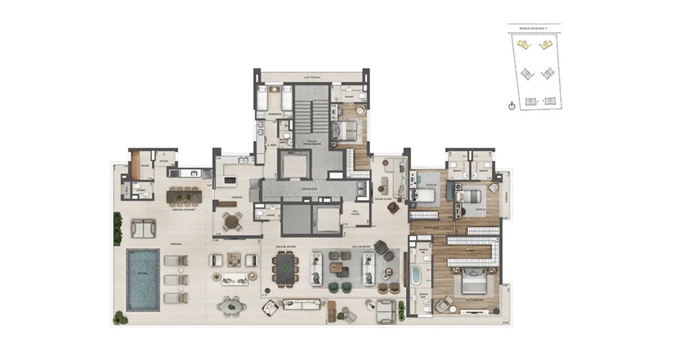 Apartamento, 4 quartos, 194 m² - Foto 53