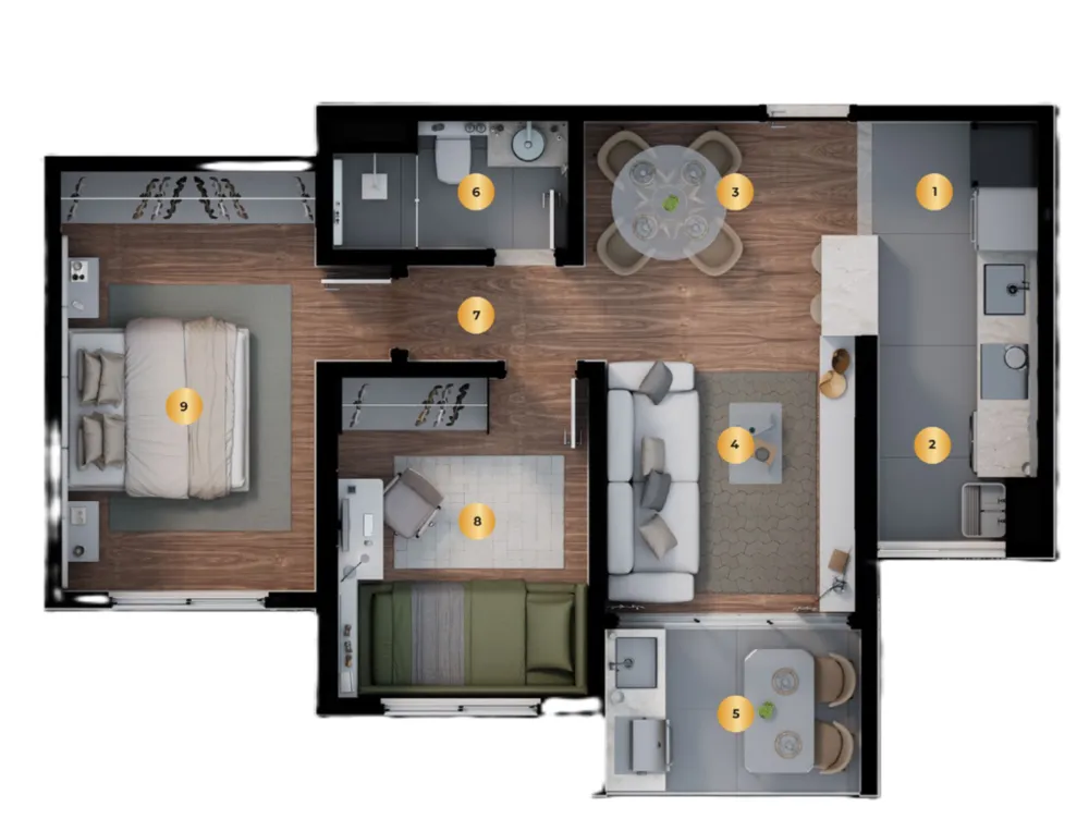 Apartamento, 1 quarto, 49 m² - Foto 21