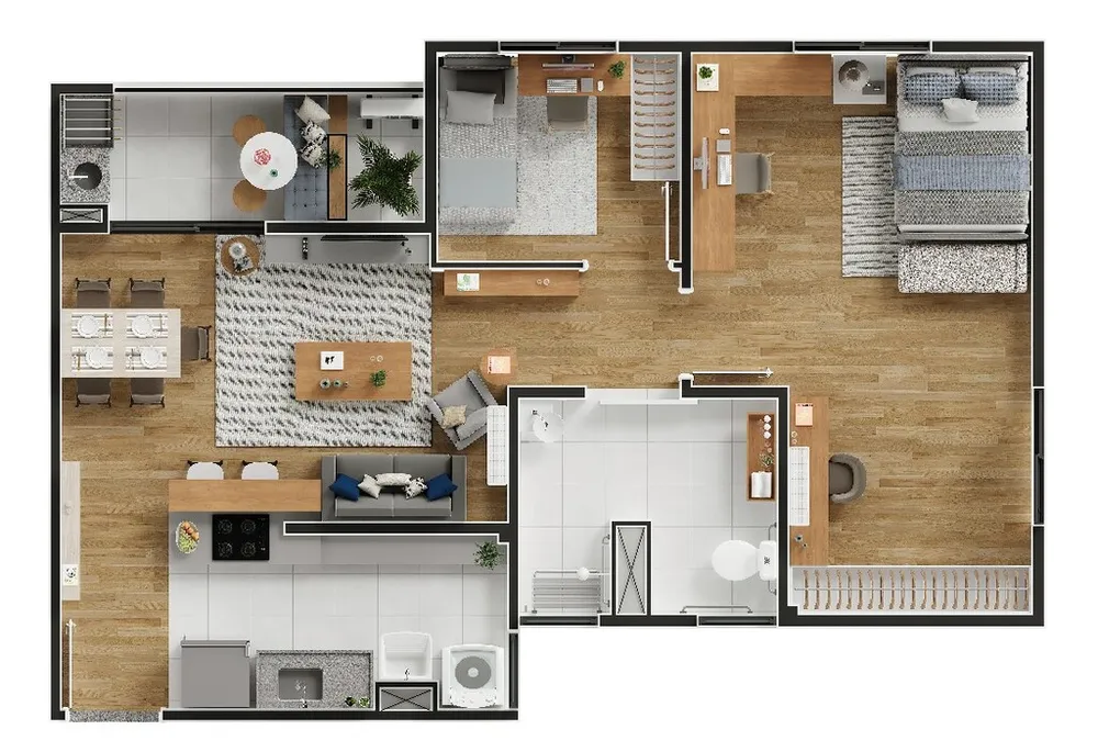 Apartamento, 3 quartos, 64 m² - Foto 4