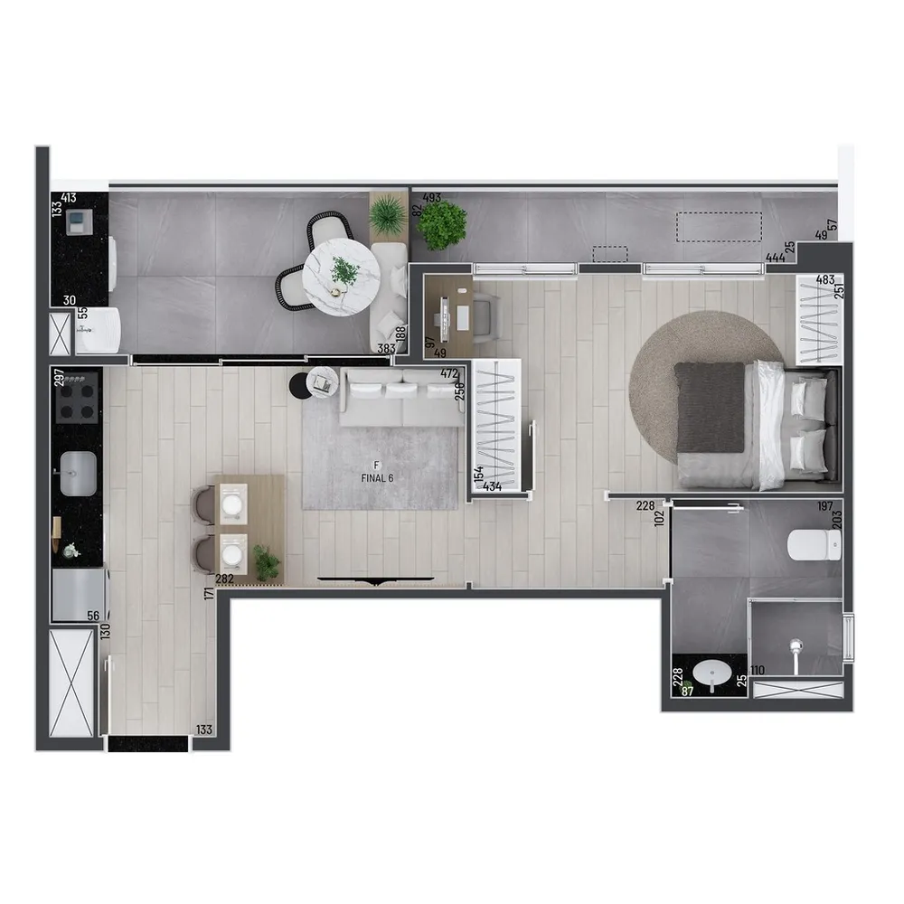 Apartamento, 1 quarto, 28 m² - Foto 6