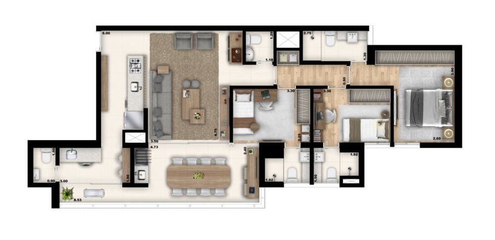 Apartamento, 4 quartos, 184 m² - Foto 2