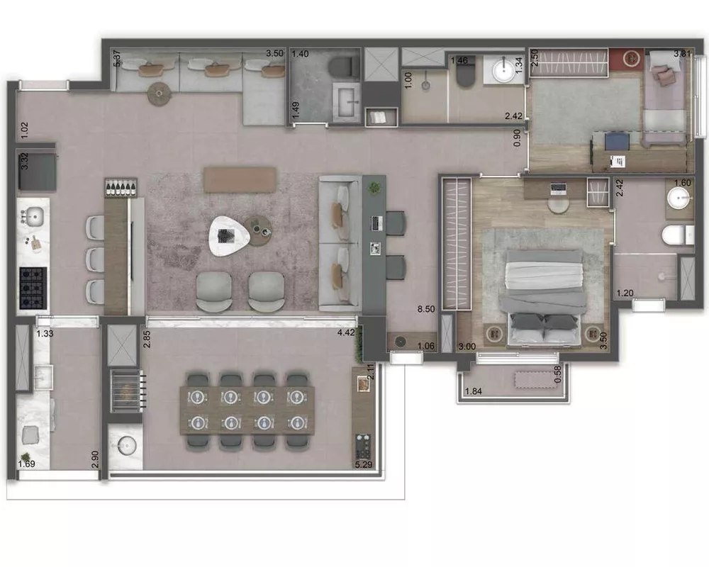 Apartamento, 3 quartos, 155 m² - Foto 8