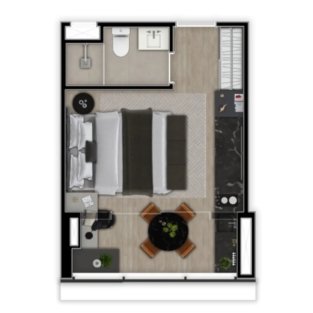Apartamento, 1 quarto, 25 m² - Foto 8