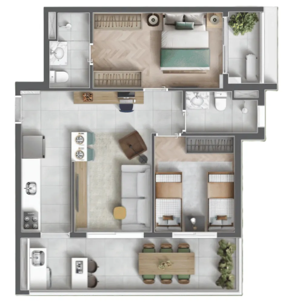Apartamento, 1 quarto, 34 m² - Foto 1