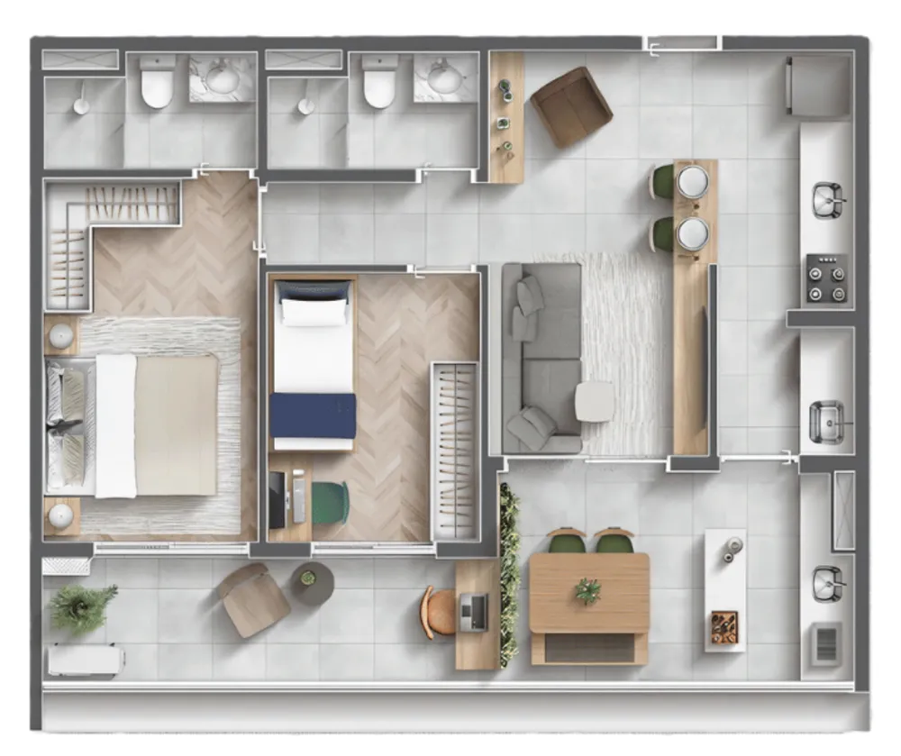 Apartamento, 1 quarto, 34 m² - Foto 7