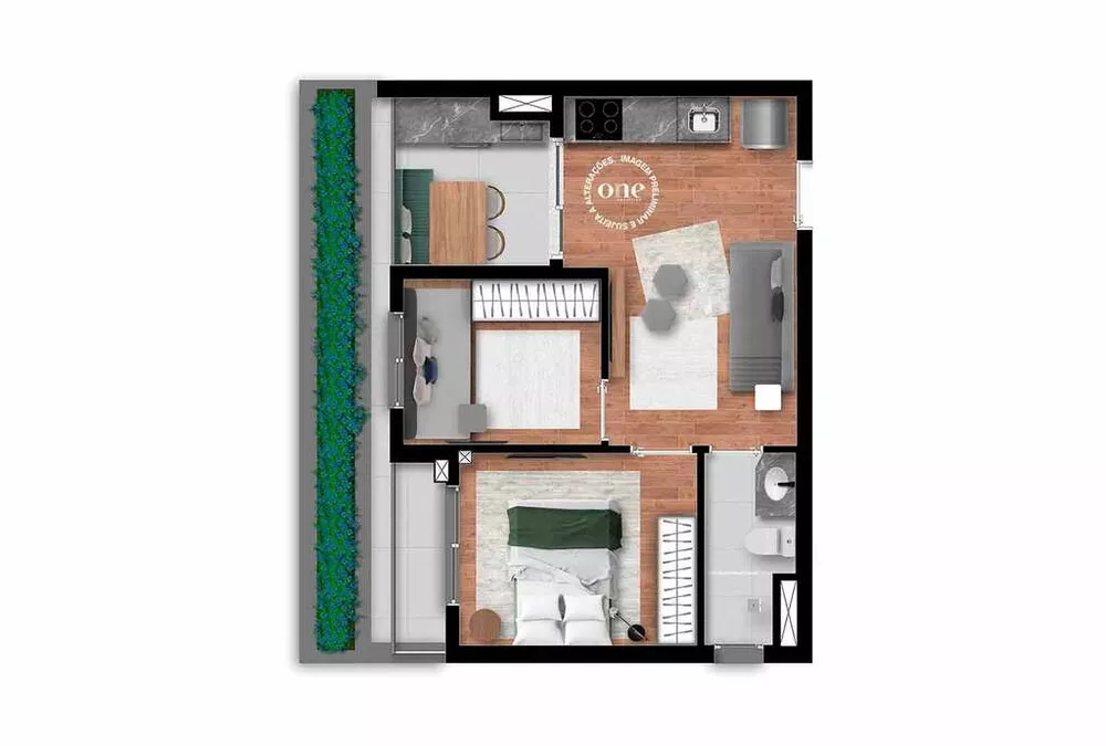 Apartamento, 1 quarto, 27 m² - Foto 19