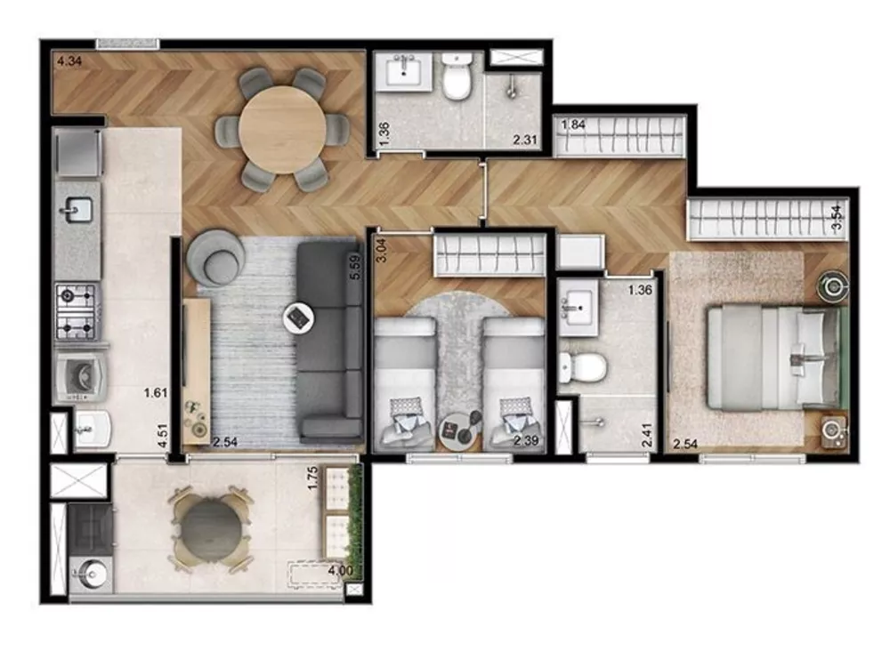 Apartamento, 3 quartos, 86 m² - Foto 10