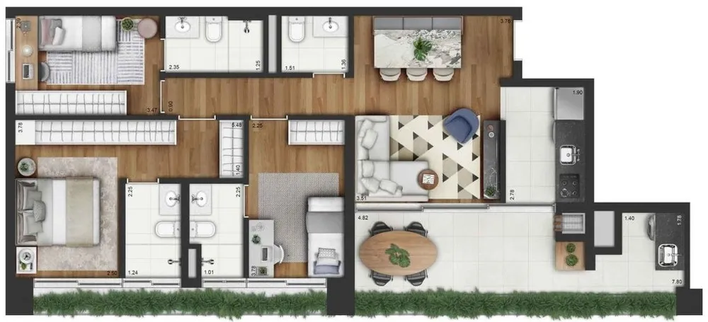 Cobertura, 3 quartos, 208 m² - Foto 11
