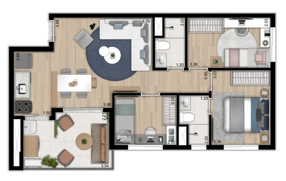 Apartamento, 2 quartos, 47 m² - Foto 12