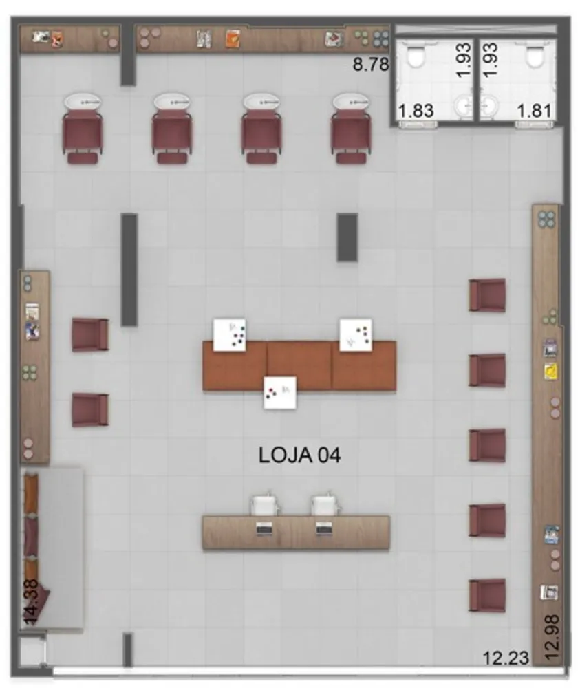 Loja-Salão, 497 m² - Foto 3