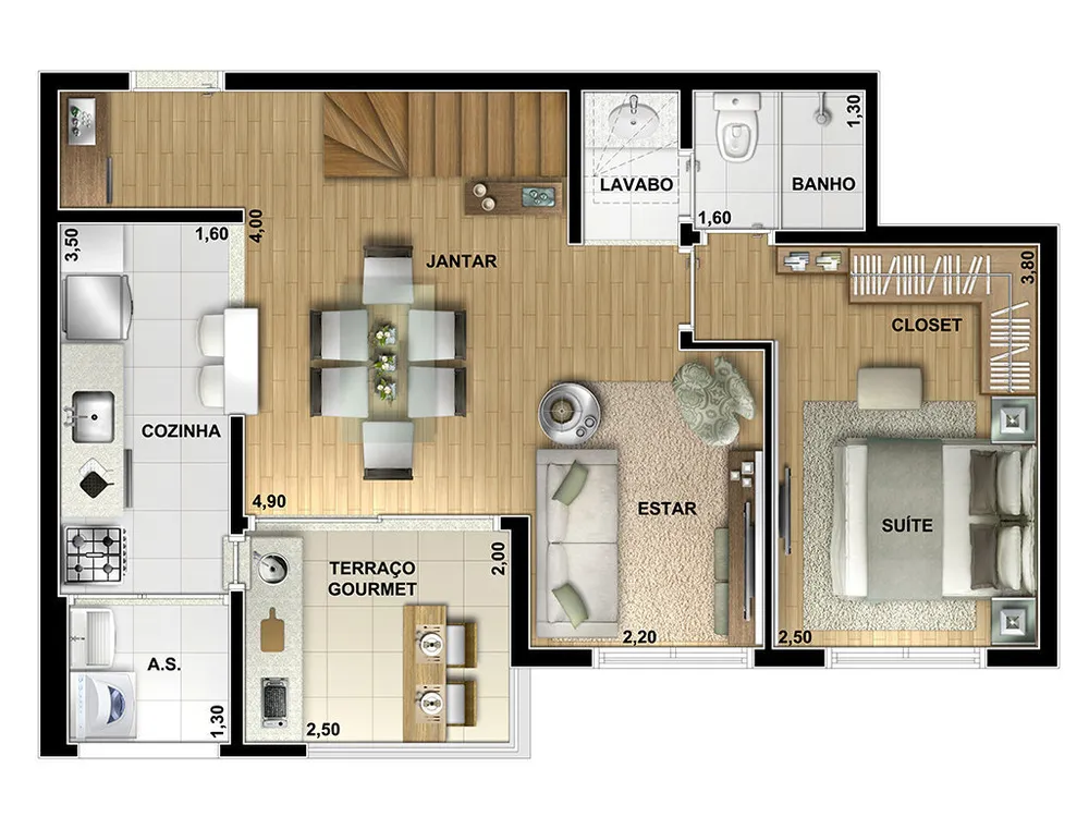 Cobertura, 2 quartos, 117 m² - Foto 7