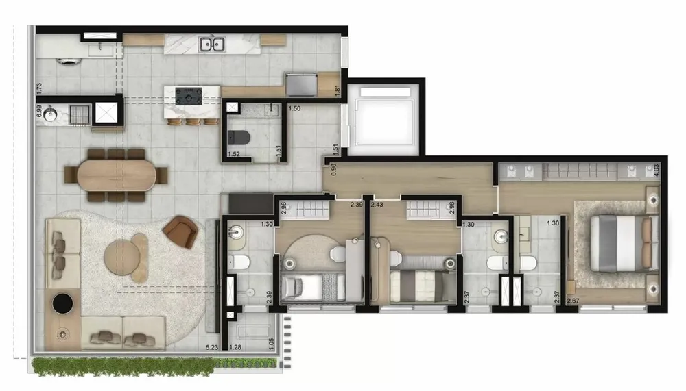 Apartamento, 3 quartos, 94 m² - Foto 12