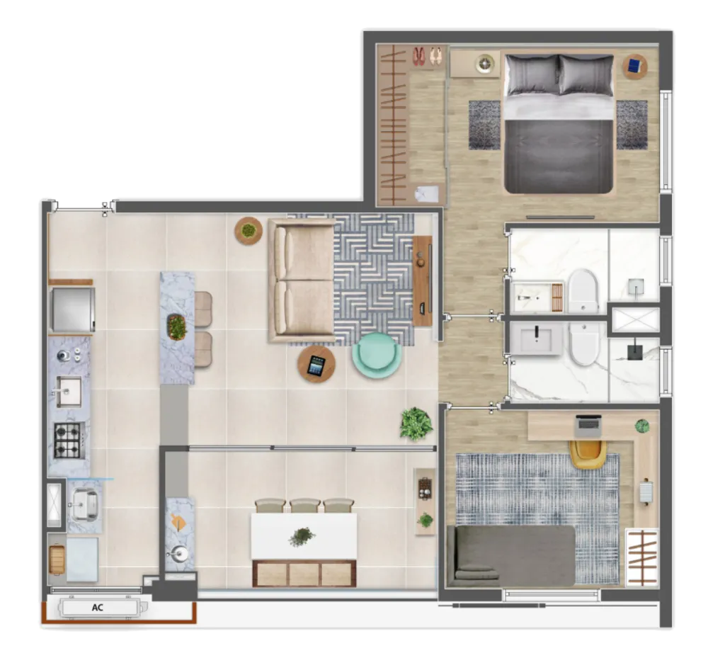 Apartamento, 2 quartos, 68 m² - Foto 8