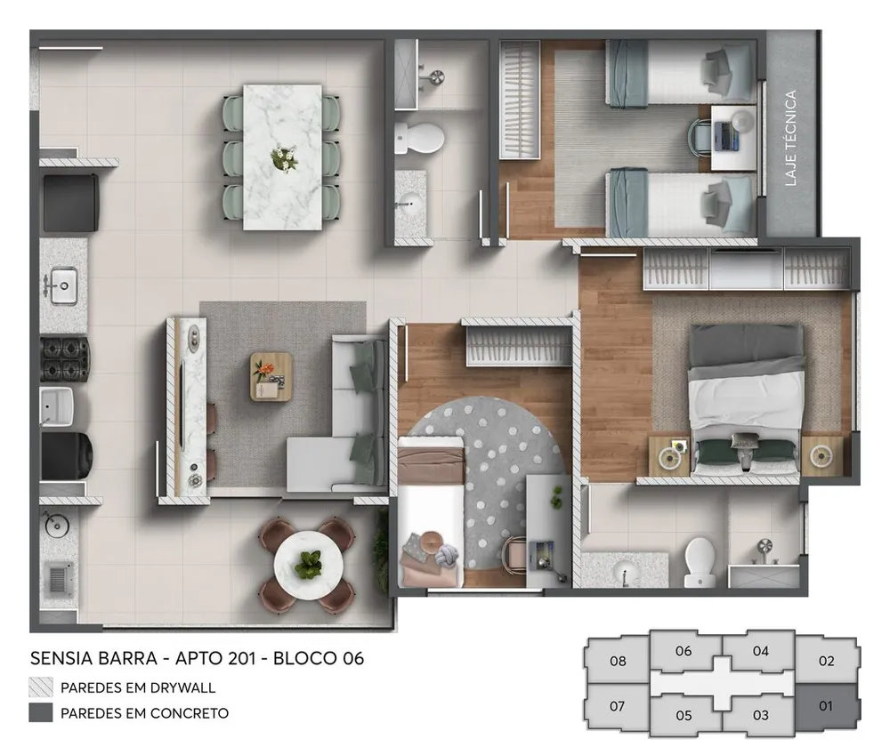 Apartamento, 3 quartos, 66 m² - Foto 22