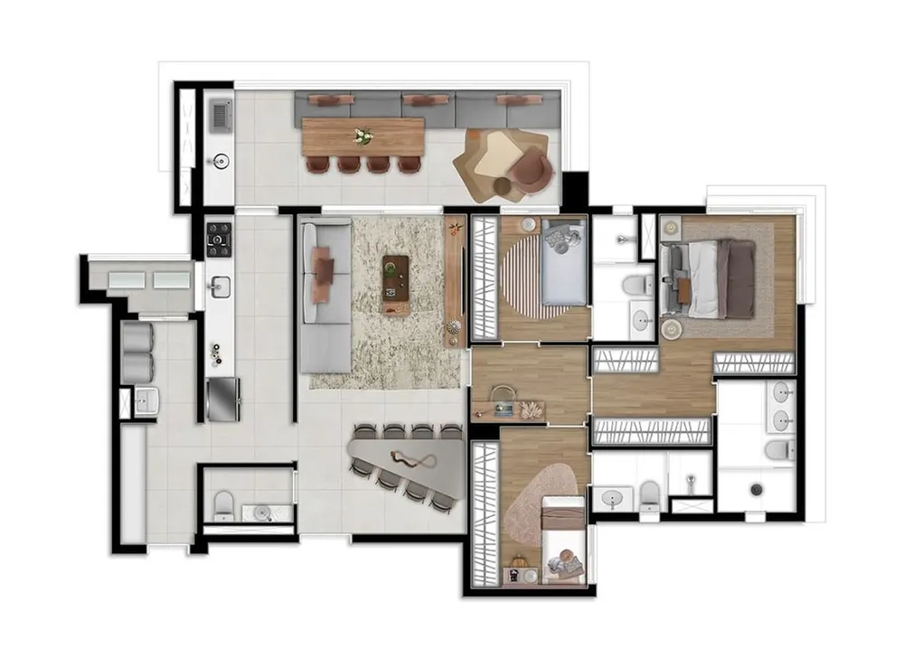 Apartamento, 3 quartos, 123 m² - Foto 3