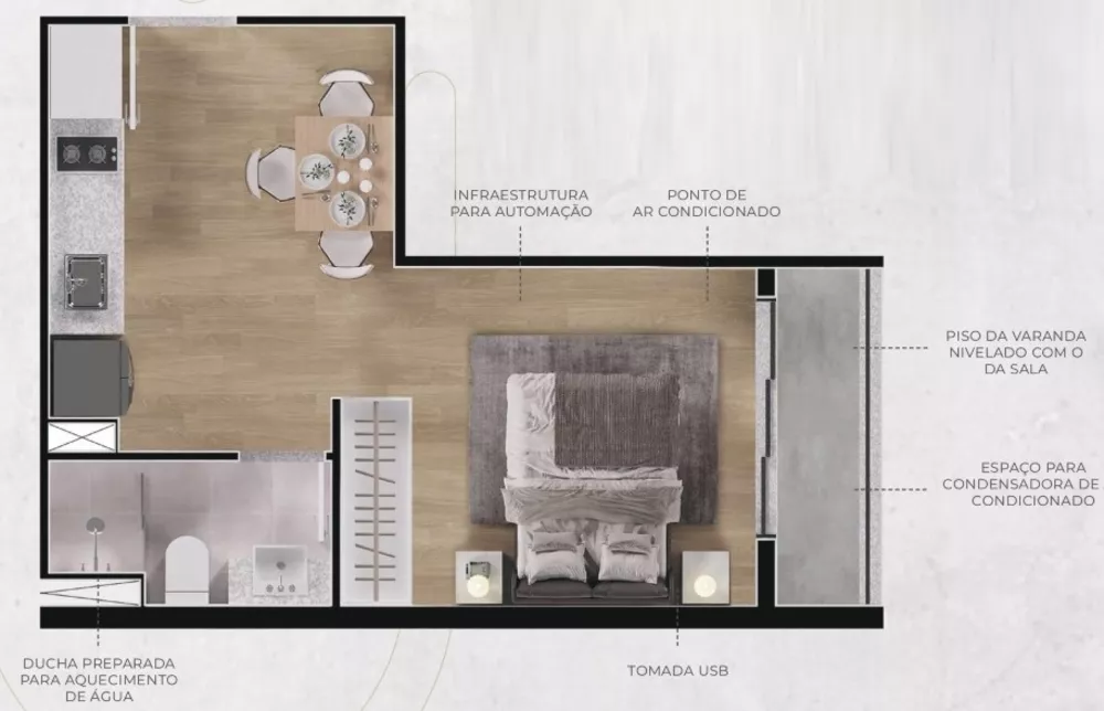 Apartamento, 1 quarto, 37 m² - Foto 14
