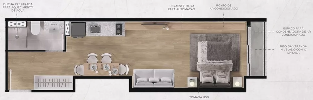 Apartamento, 1 quarto, 37 m² - Foto 16