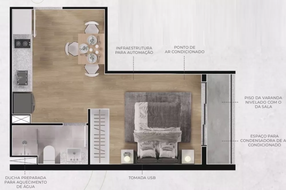 Apartamento, 1 quarto, 37 m² - Foto 15