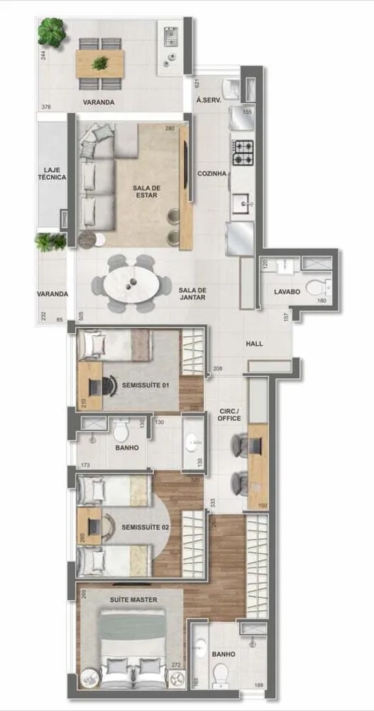 Apartamento, 3 quartos, 88 m² - Foto 71