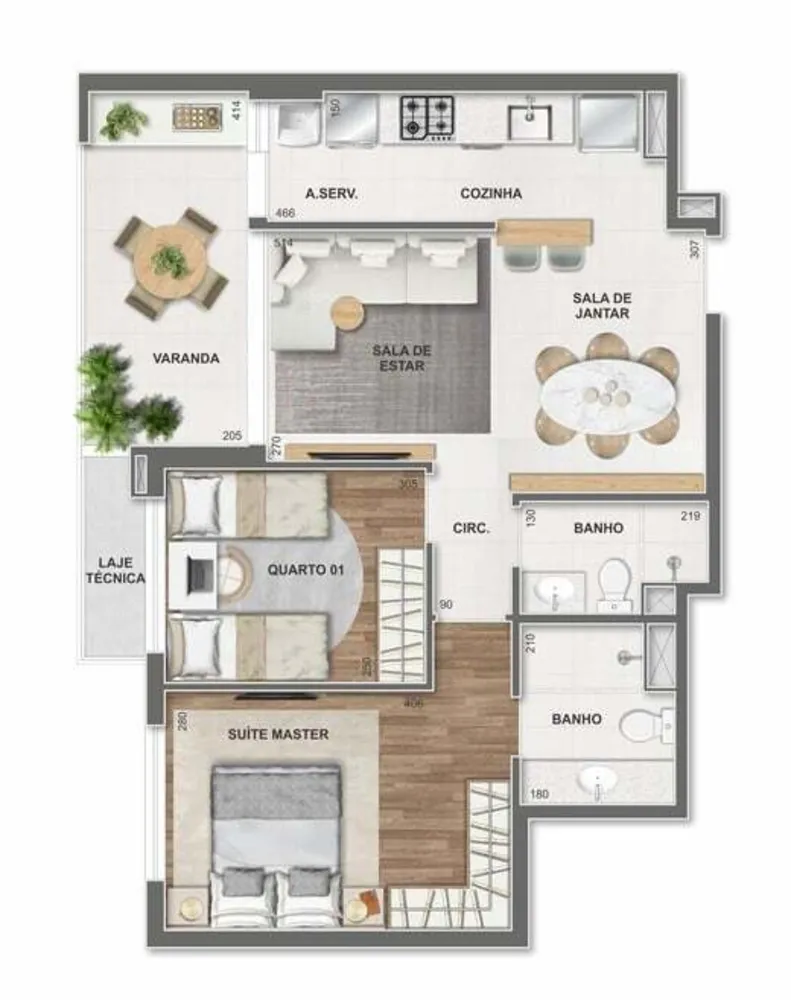 Apartamento, 3 quartos, 88 m² - Foto 64