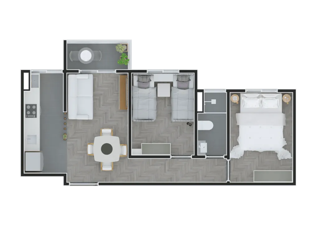 Apartamento, 2 quartos, 47 m² - Foto 4