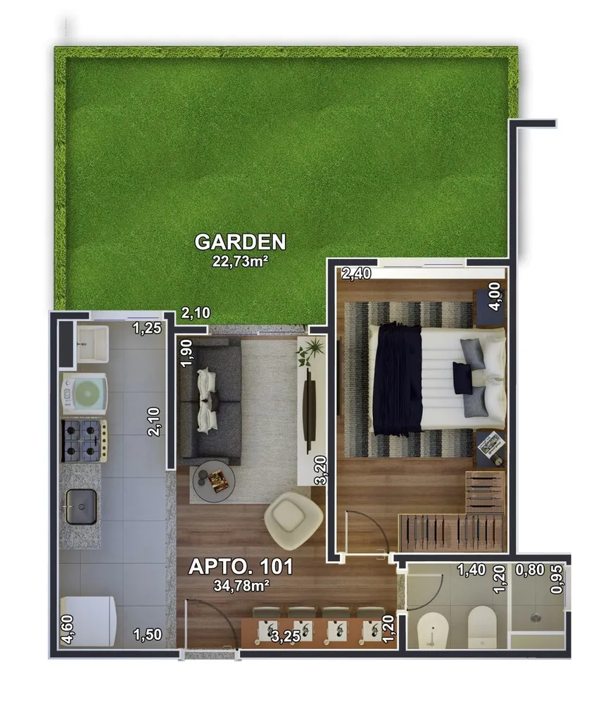 Apartamento, 2 quartos, 44 m² - Foto 36