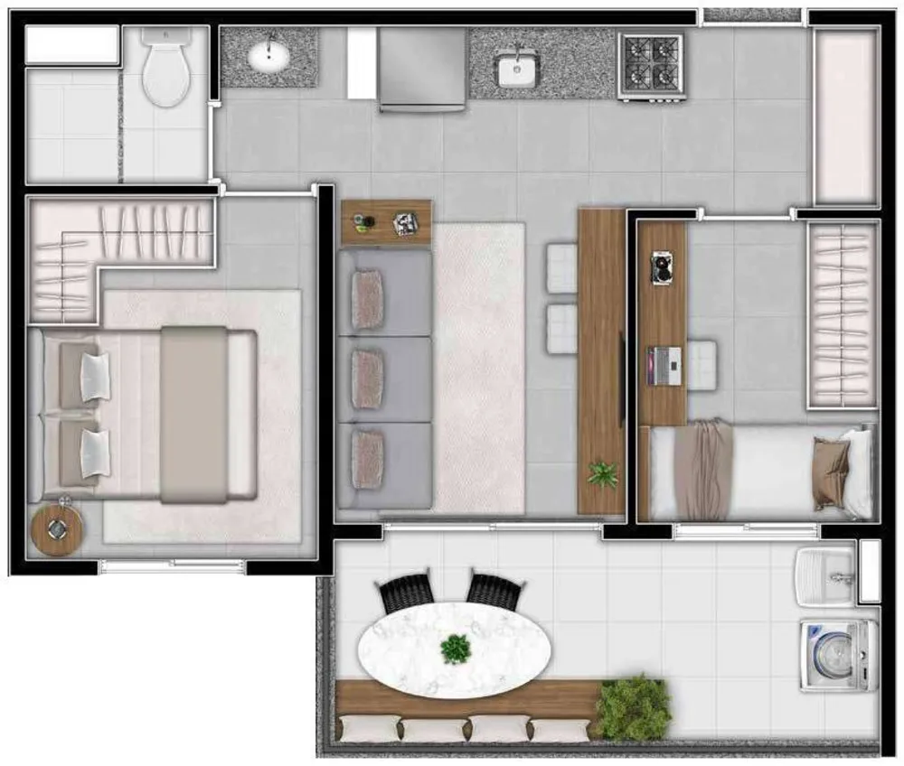 Apartamento, 1 quarto, 27 m² - Foto 5