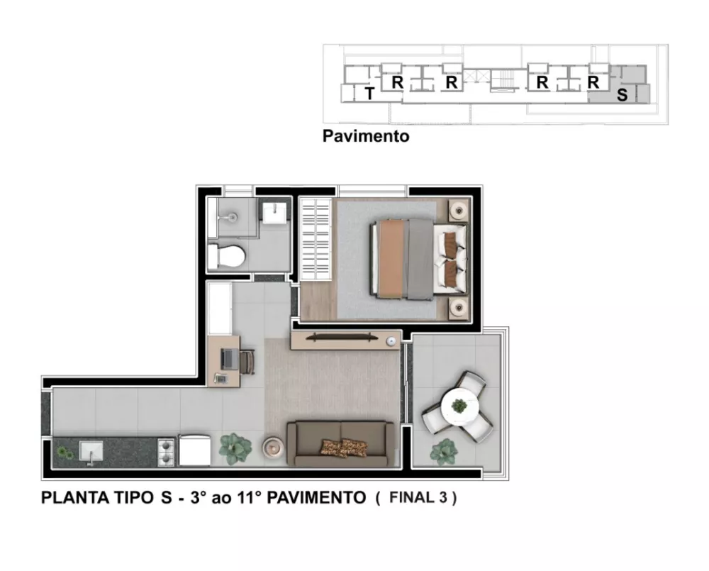 Apartamento, 2 quartos, 49 m² - Foto 24