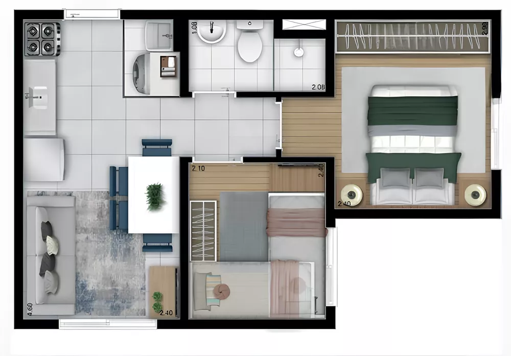 Apartamento, 2 quartos, 32 m² - Foto 16