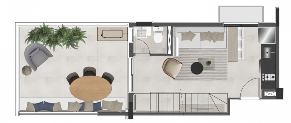 Apartamento, 1 quarto, 63 m² - Foto 1