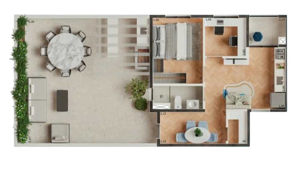 Apartamento, 2 quartos, 53 m² - Foto 4