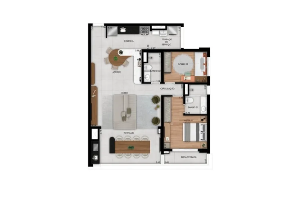 Apartamento, 3 quartos, 100 m² - Foto 12