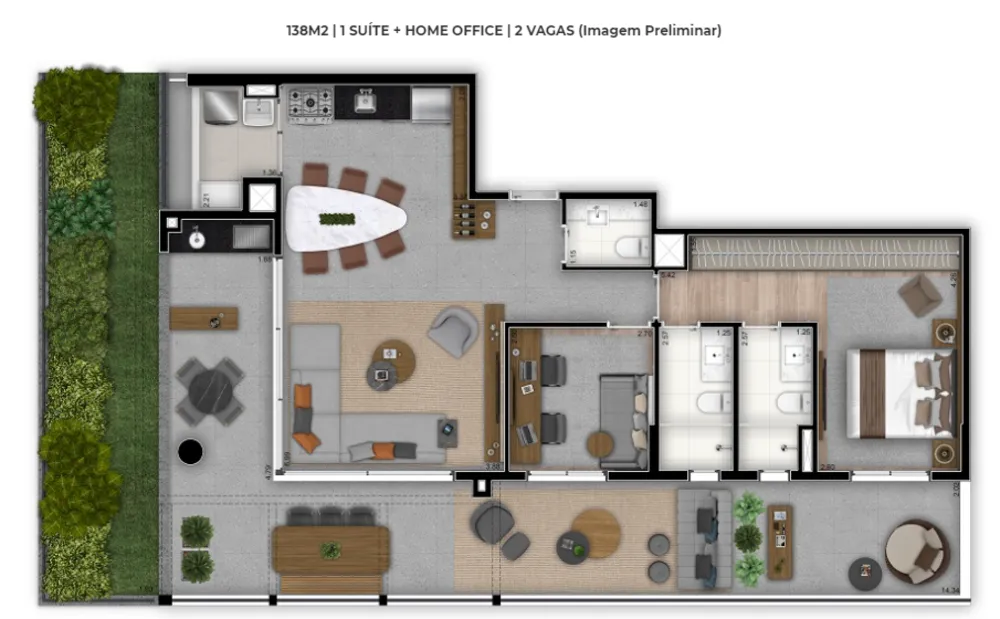 Cobertura, 2 quartos, 170 m² - Foto 11