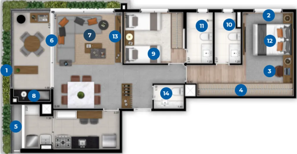Cobertura, 2 quartos, 170 m² - Foto 9