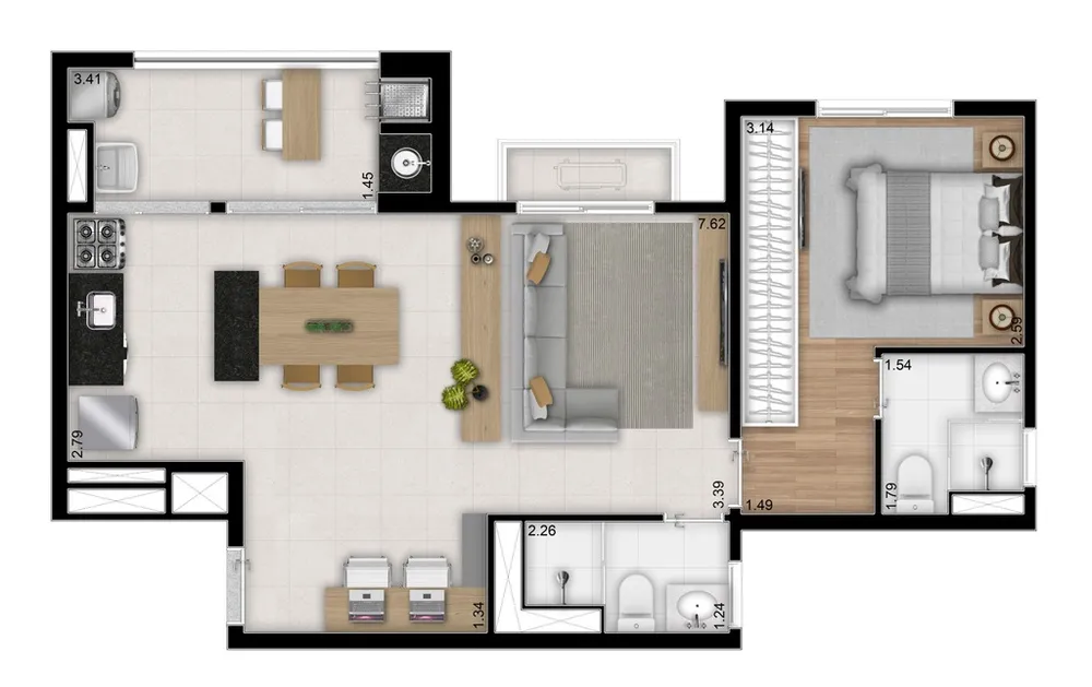 Apartamento, 3 quartos, 84 m² - Foto 7