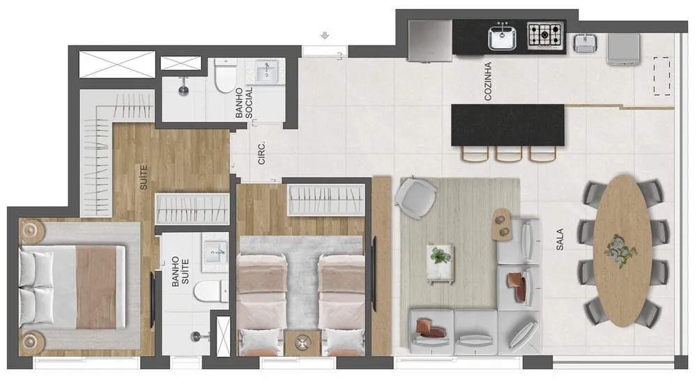 Apartamento, 3 quartos, 177 m² - Foto 4
