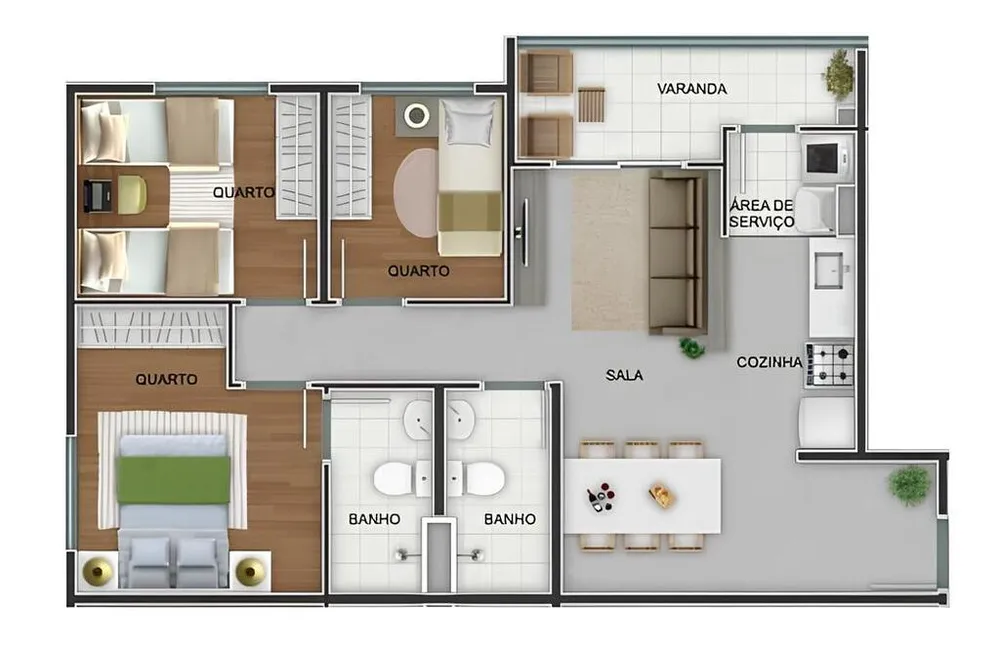 Apartamento, 2 quartos, 52 m² - Foto 54