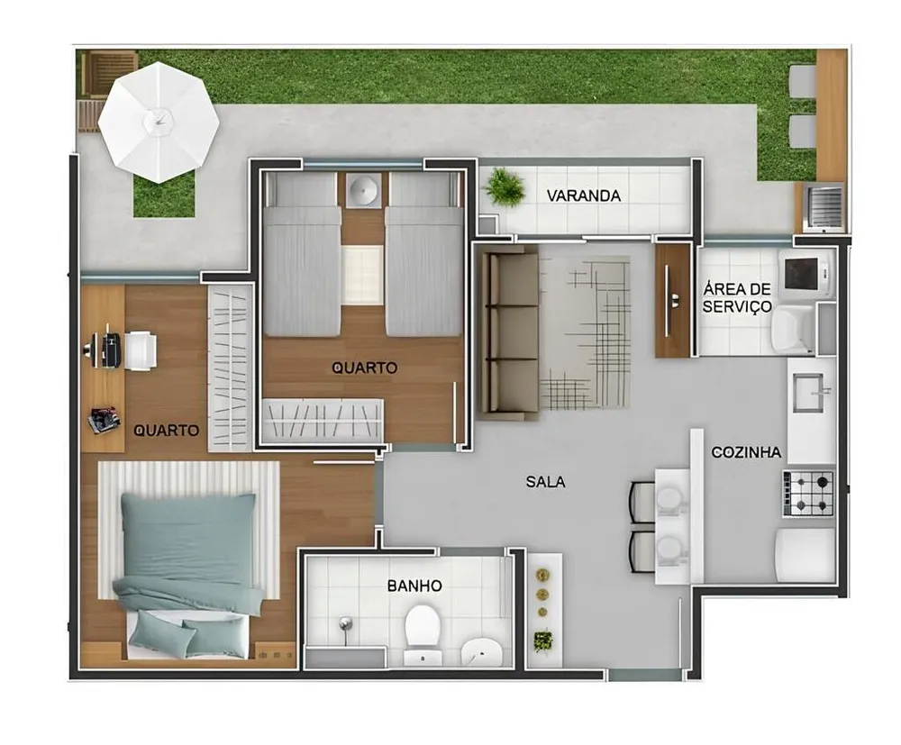 Apartamento, 2 quartos, 52 m² - Foto 53