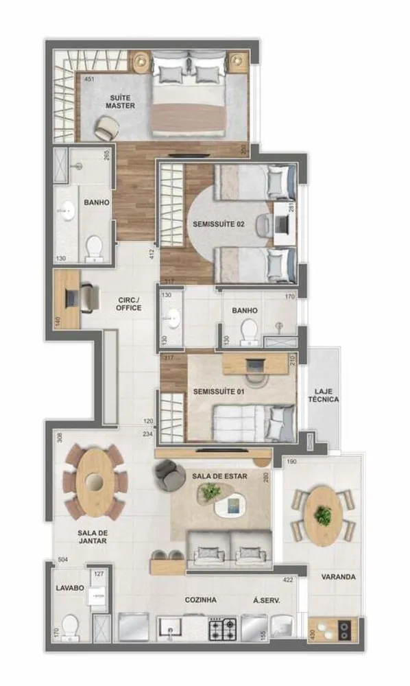 Cobertura, 3 quartos, 135 m² - Foto 70