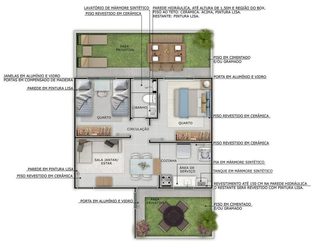 Apartamento, 2 quartos, 74 m² - Foto 13