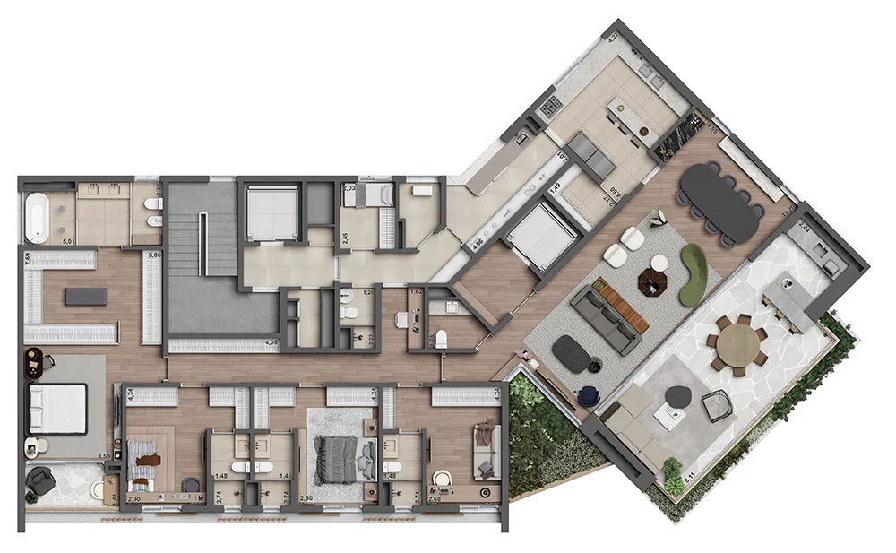 Cobertura, 4 quartos, 663 m² - Foto 6
