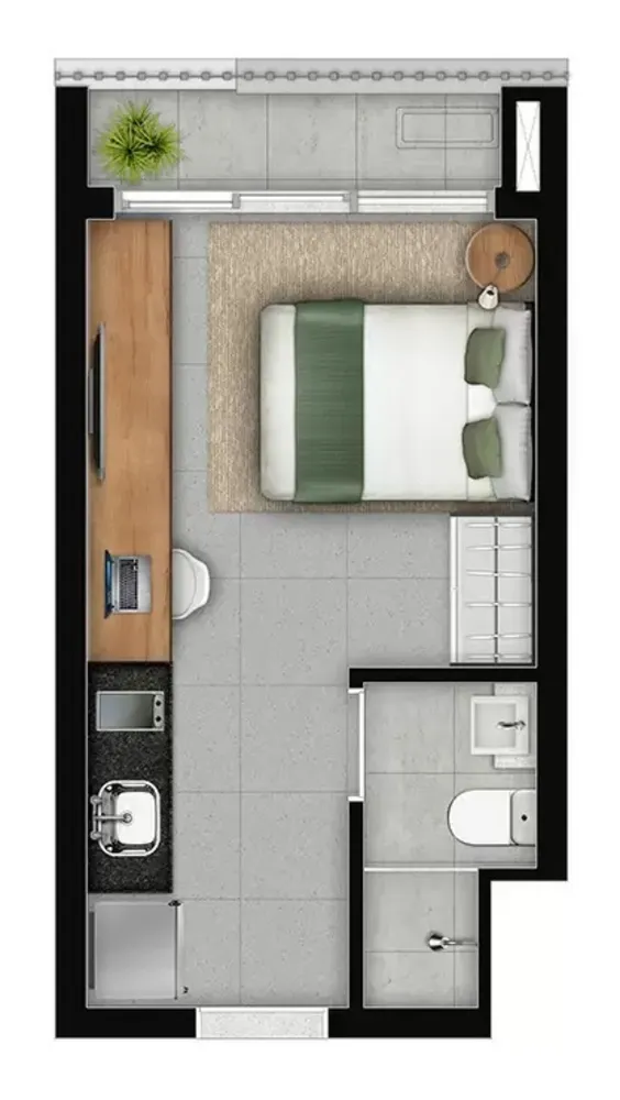 Apartamento, 1 quarto, 30 m² - Foto 9