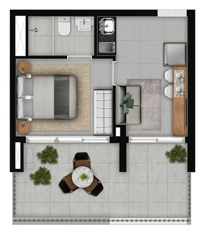Apartamento, 1 quarto, 30 m² - Foto 12