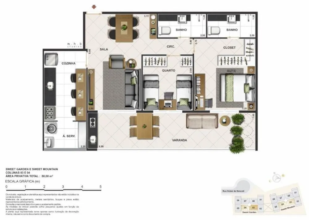 Apartamento, 3 quartos, 98 m² - Foto 24