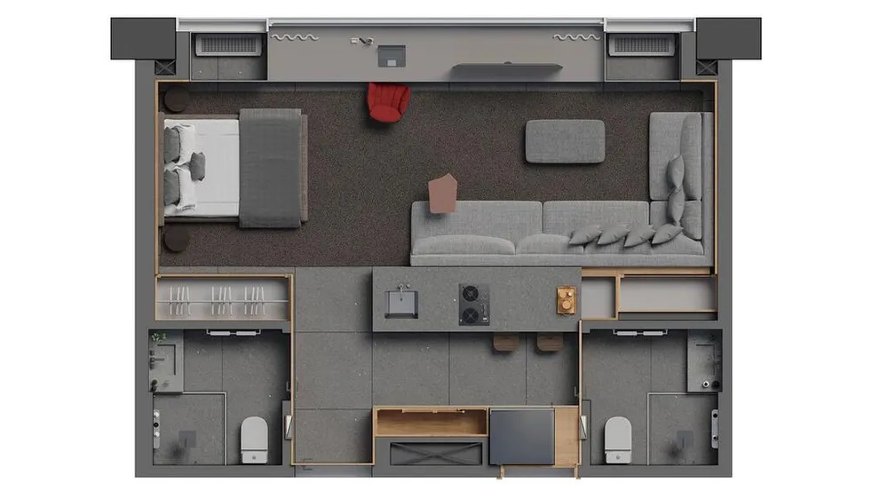Apartamento, 1 quarto, 32 m² - Foto 5