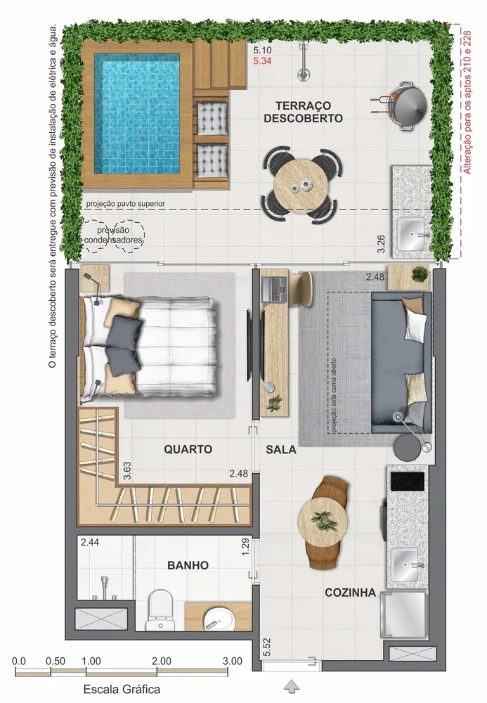 Apartamento, 1 quarto, 33 m² - Foto 60