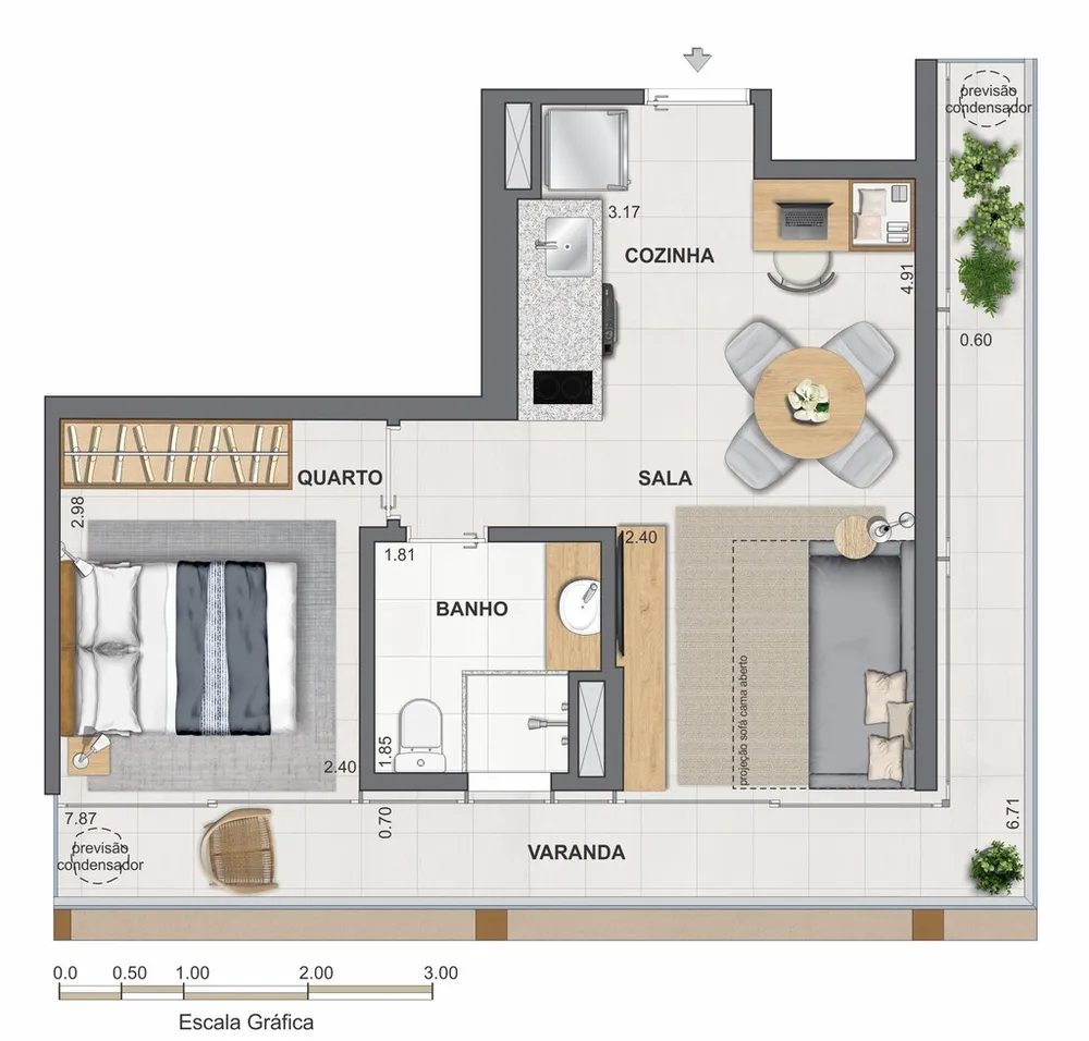 Apartamento, 1 quarto, 33 m² - Foto 59